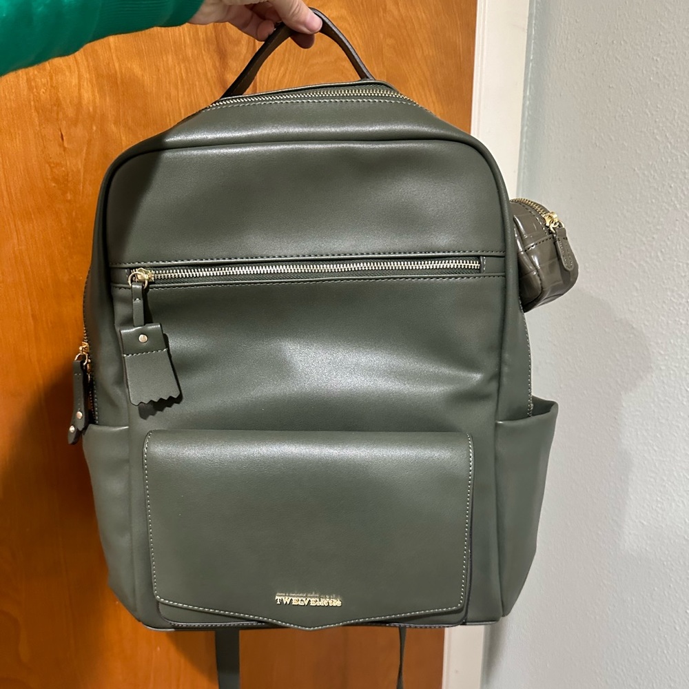 TWELVElittle Olive Green Kids Backpack